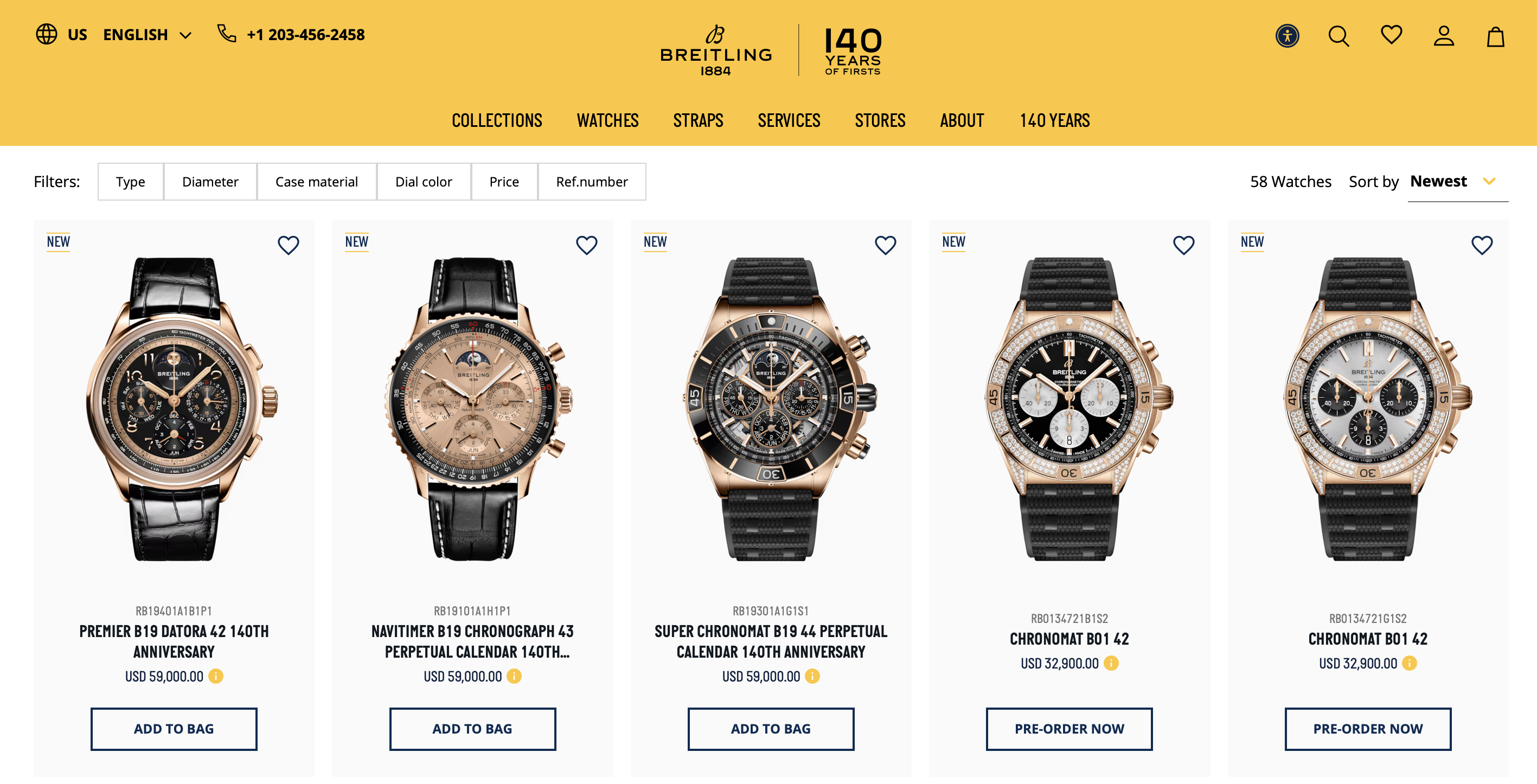 Breitling ecommerce platform